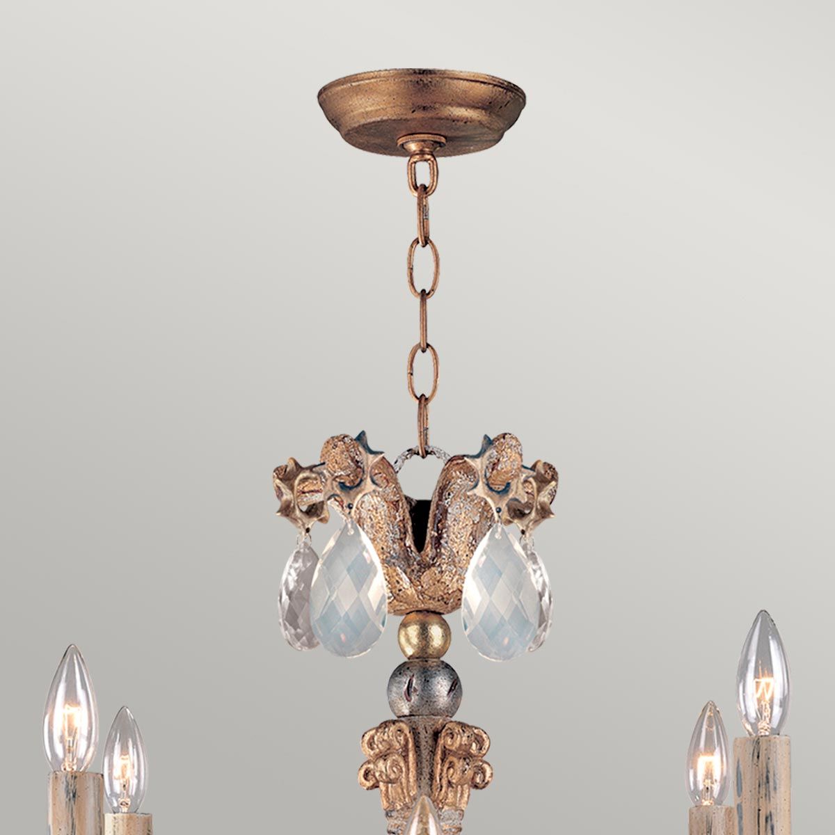 Mignon 8 Light Chandelier Gold & Silver - FB-MIGNON8