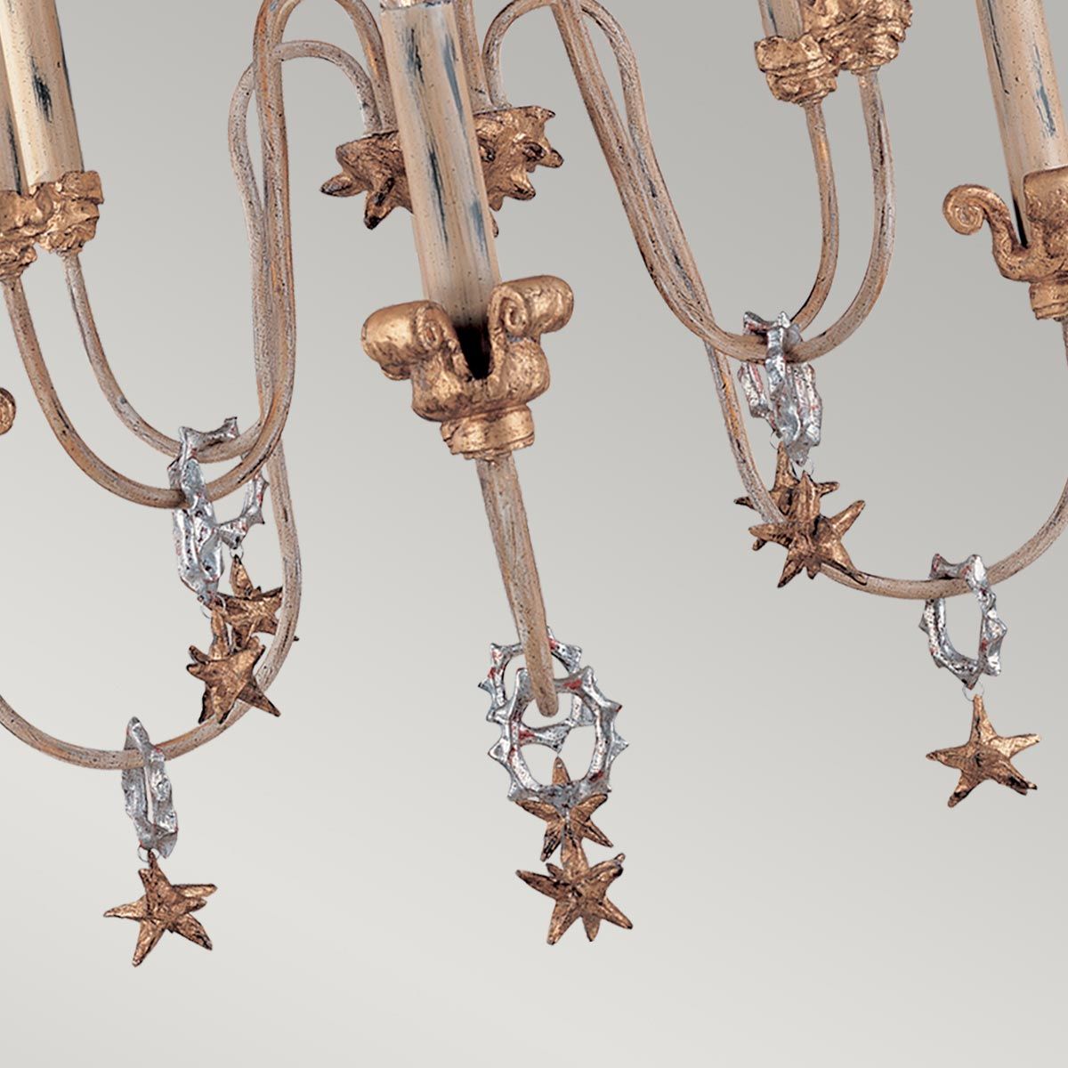 Mignon 8 Light Chandelier Gold & Silver - FB-MIGNON8