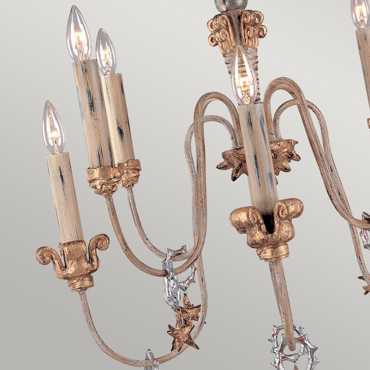 Mignon 8 Light Chandelier Gold & Silver - FB-MIGNON8