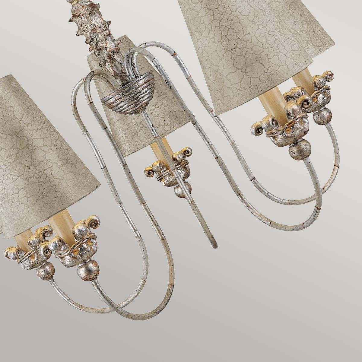 Remi 5 Light Chandelier Silver & Gold - FB-REMI5