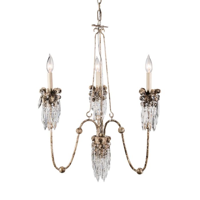 Venetian 3 Light Pendant Beige Patina & Gold - FB-VENETIAN3