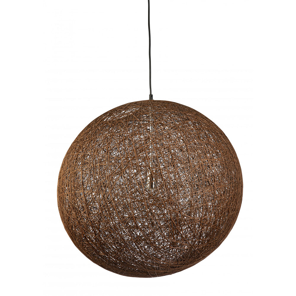 Fiorentino Lighting - TORONTO 1 Light Pendant 800mm Dark Brown