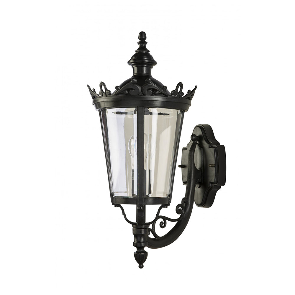 Buy Exterior Wall Lights Australia Fiorentino Lighting - KENSINGTON 1 Light Up Wall Light Black