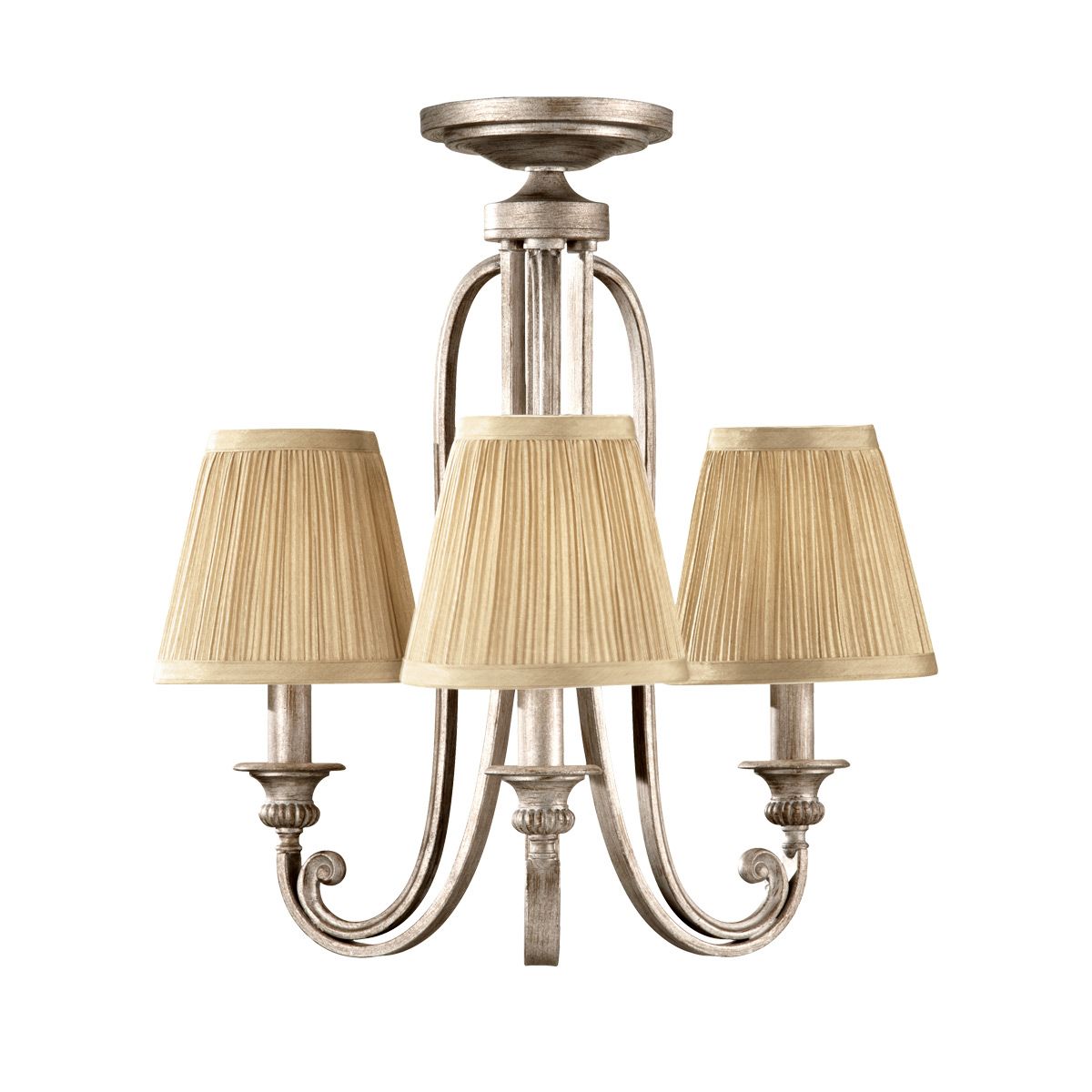 Abbey 3 Light Pendant Silver Sand - FE-ABBEY3