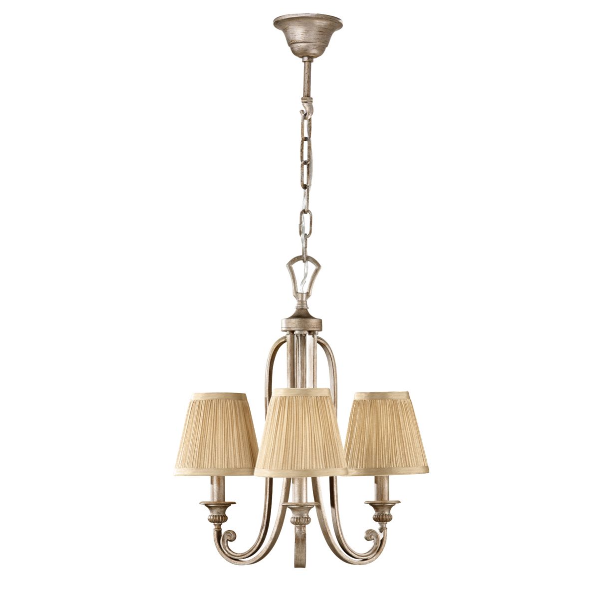 Abbey 3 Light Pendant Silver Sand - FE-ABBEY3