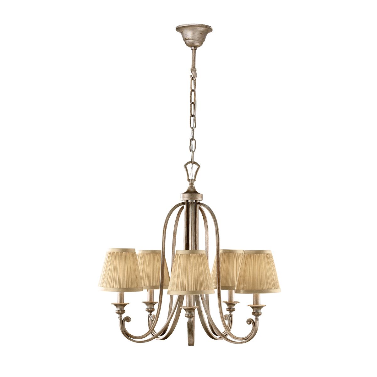 Abbey 5 Light Pendant Silver Sand - FE-ABBEY5