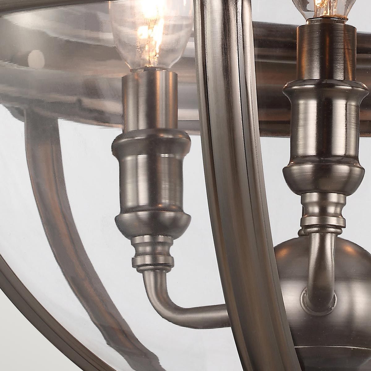 Adams 3 Light Pendant Antique Nickel - FE-ADAMS-3P-ANL