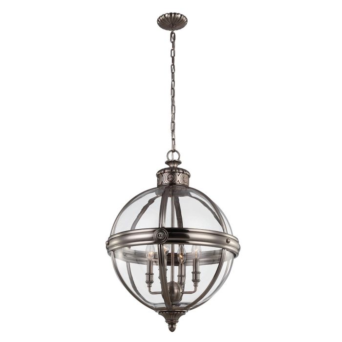 Adams 4 Light Pendant Antique Nickel - FE-ADAMS-4P-ANL