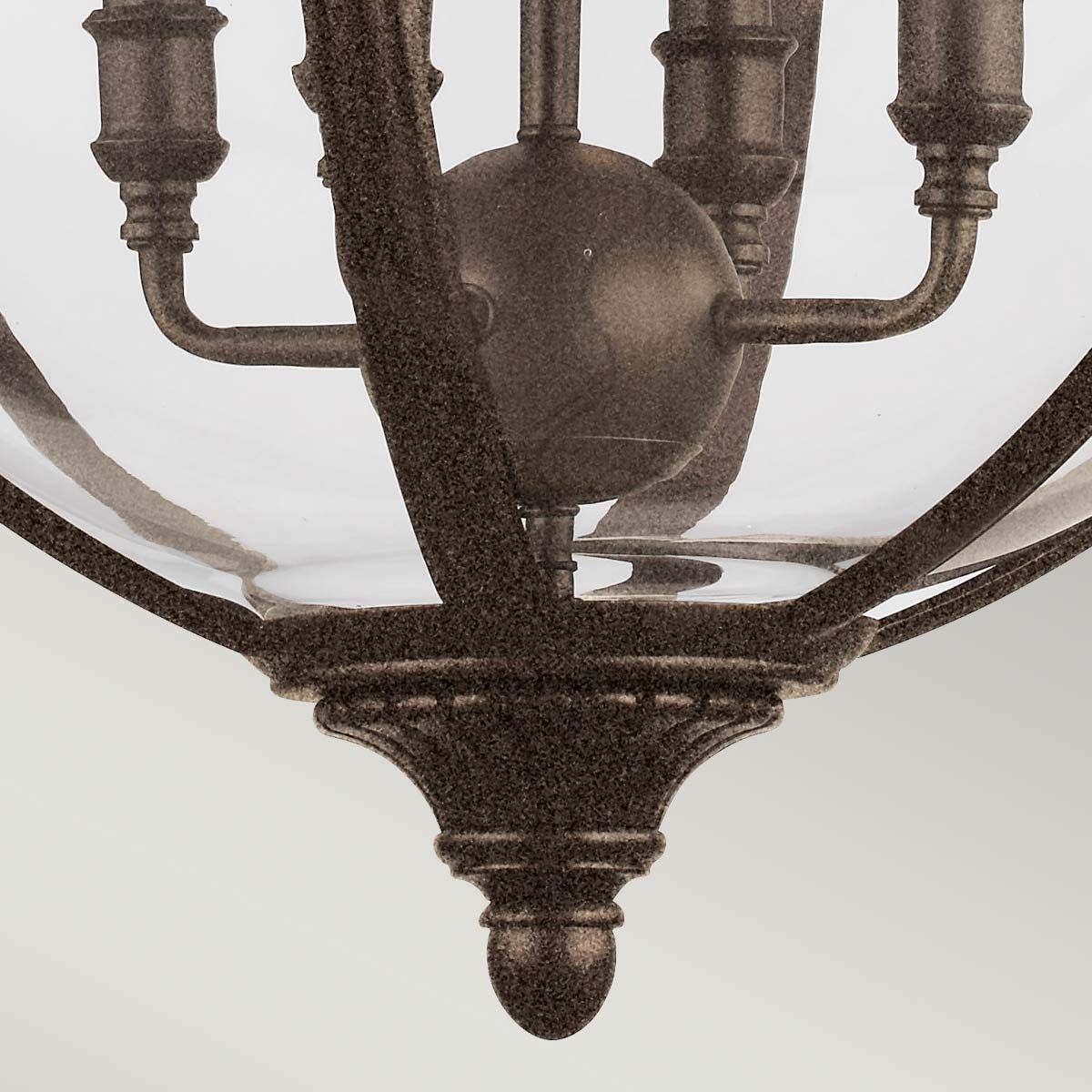 Adams 4 Light Pendant British Bronze - FE-ADAMS-4P-BRZ