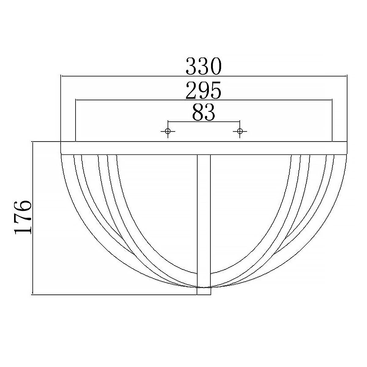 Allier 2 Light Flush Mount Light Brushed Steel & Light Wood - FE-ALLIER-F-LW