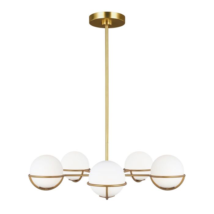 Apollo 5 light Pendant Burnished Brass - FE-APOLLO5-BB