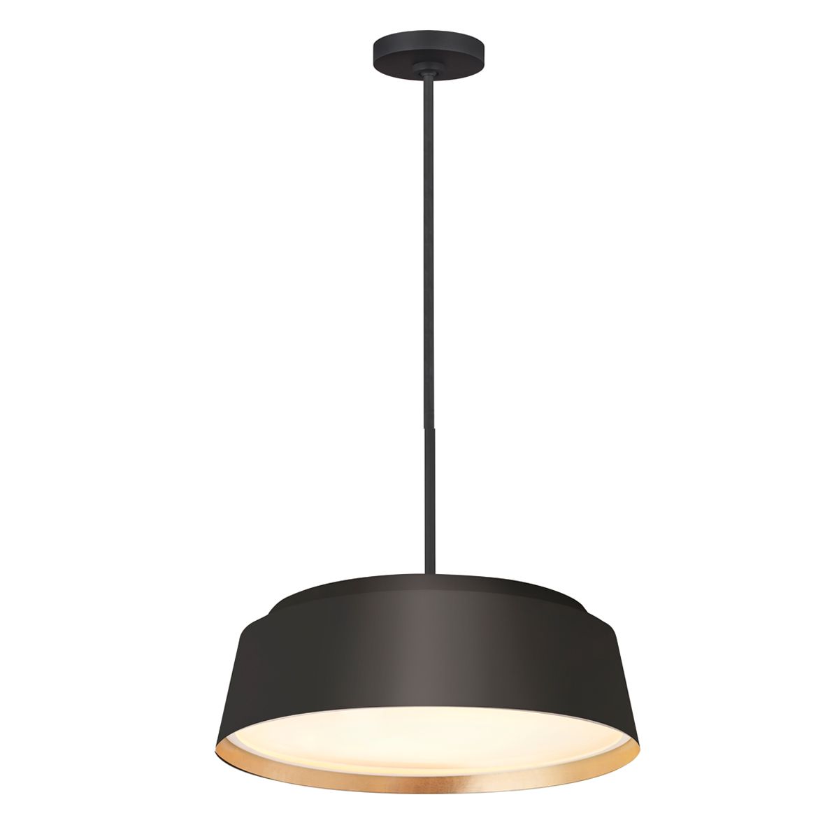 Asher 5 Light Pendant Midnight Black & Gold - FE-ASHER-5P-MB