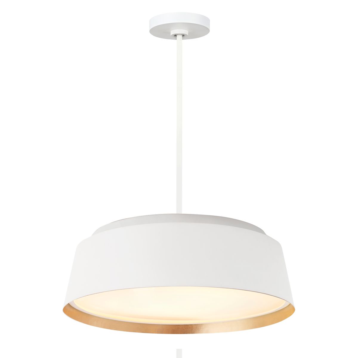 Asher 5 Light Pendant Midnight White & Gold - FE-ASHER-5P-WHT