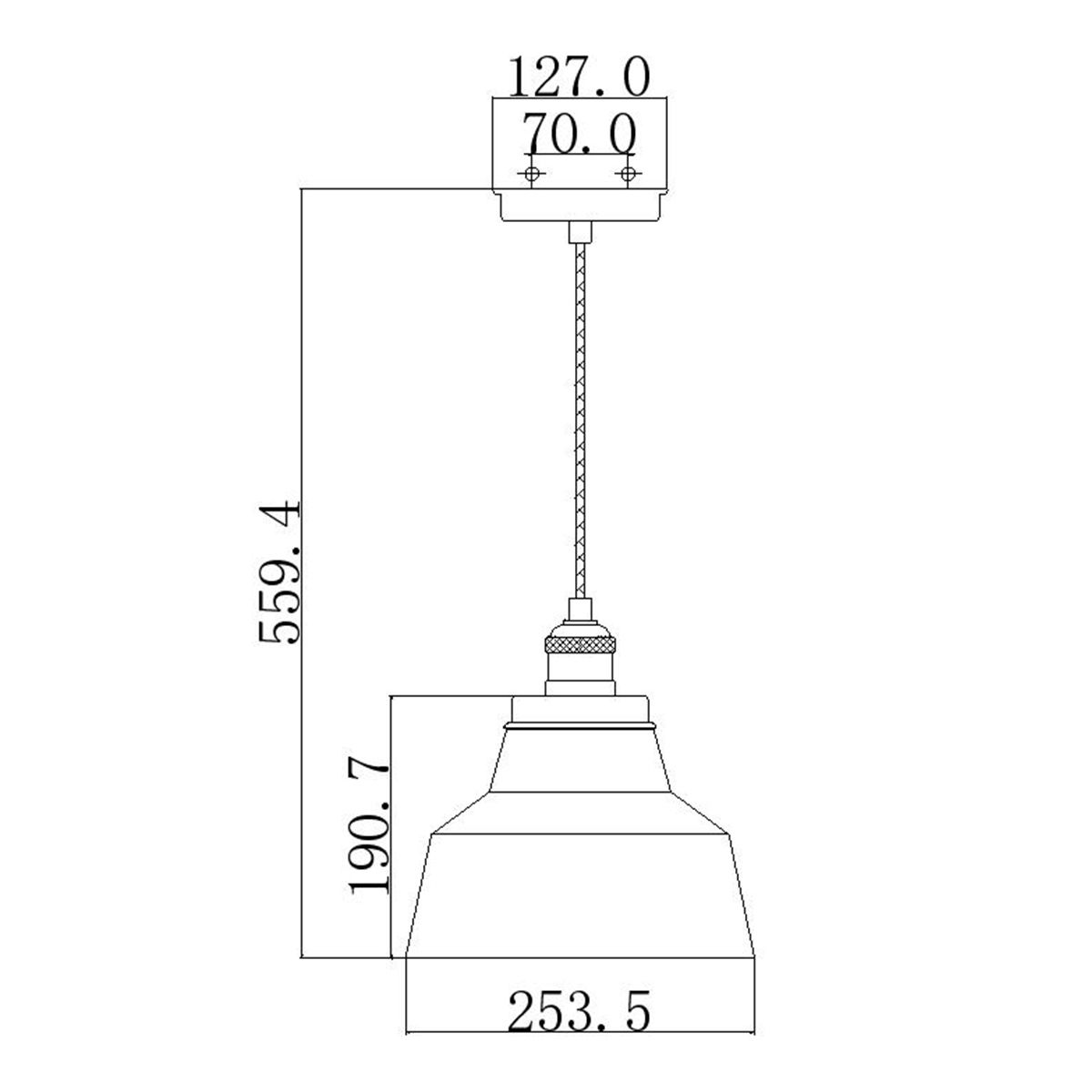 Baskin 1 Light Pendant Polished Nickel - FE-BASKIN-P-A-PN