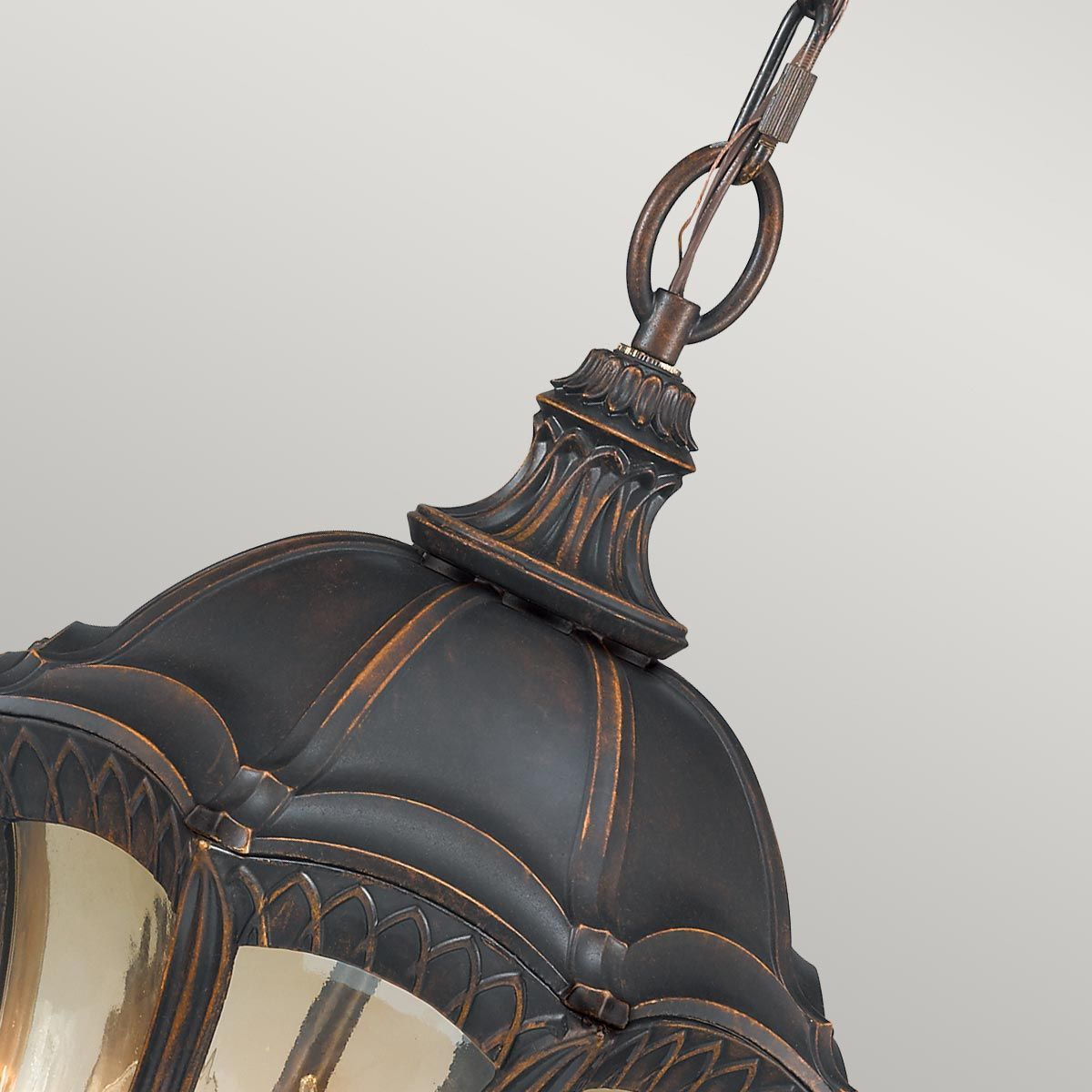 Baton Rouge 4 Light Chain Lantern Walnut - FE-BATONRG8