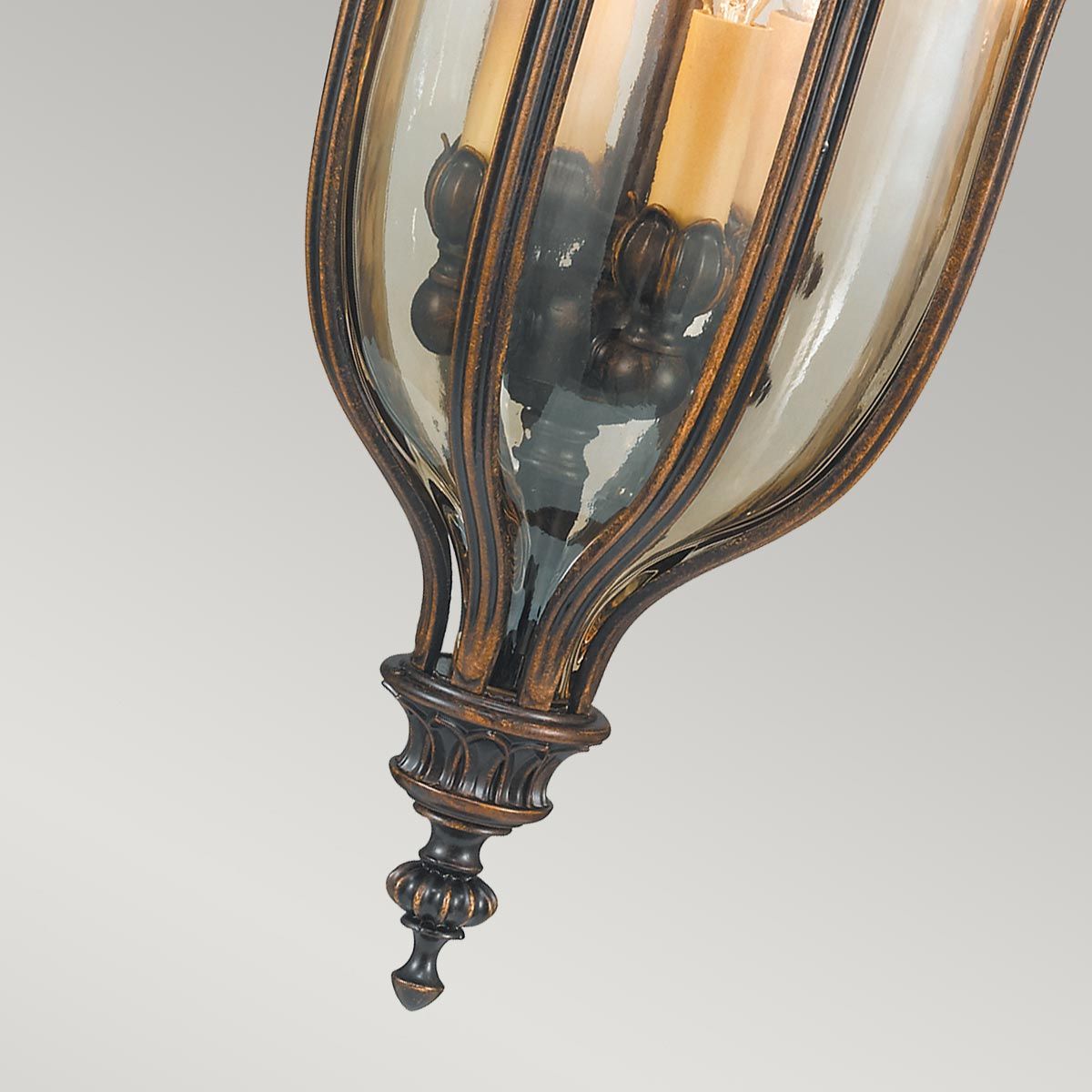 Baton Rouge 4 Light Chain Lantern Walnut - FE-BATONRG8