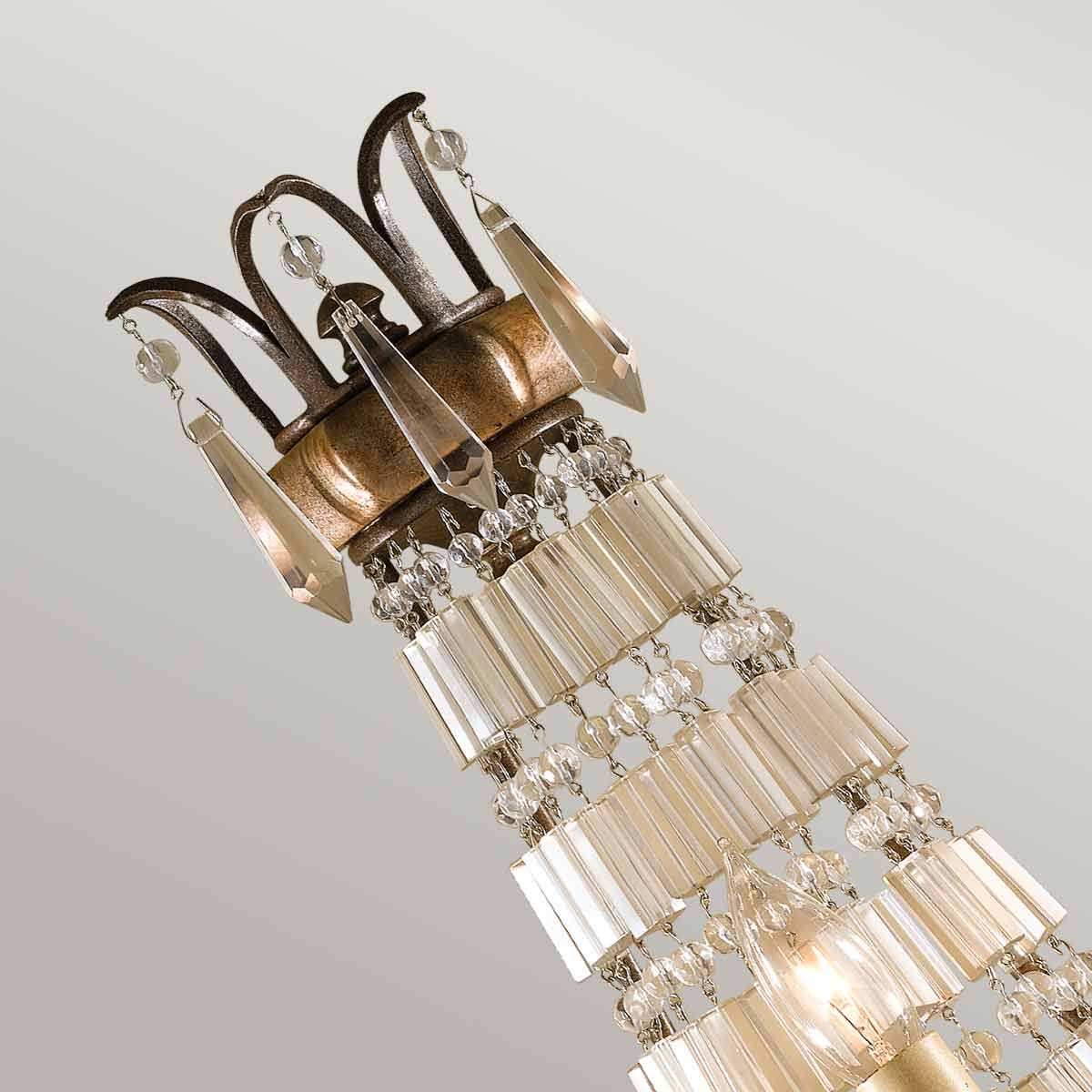 Bellini 3 Light Wall Light Oxidized Bronze & British Bronze - FE-BELLINI-W3