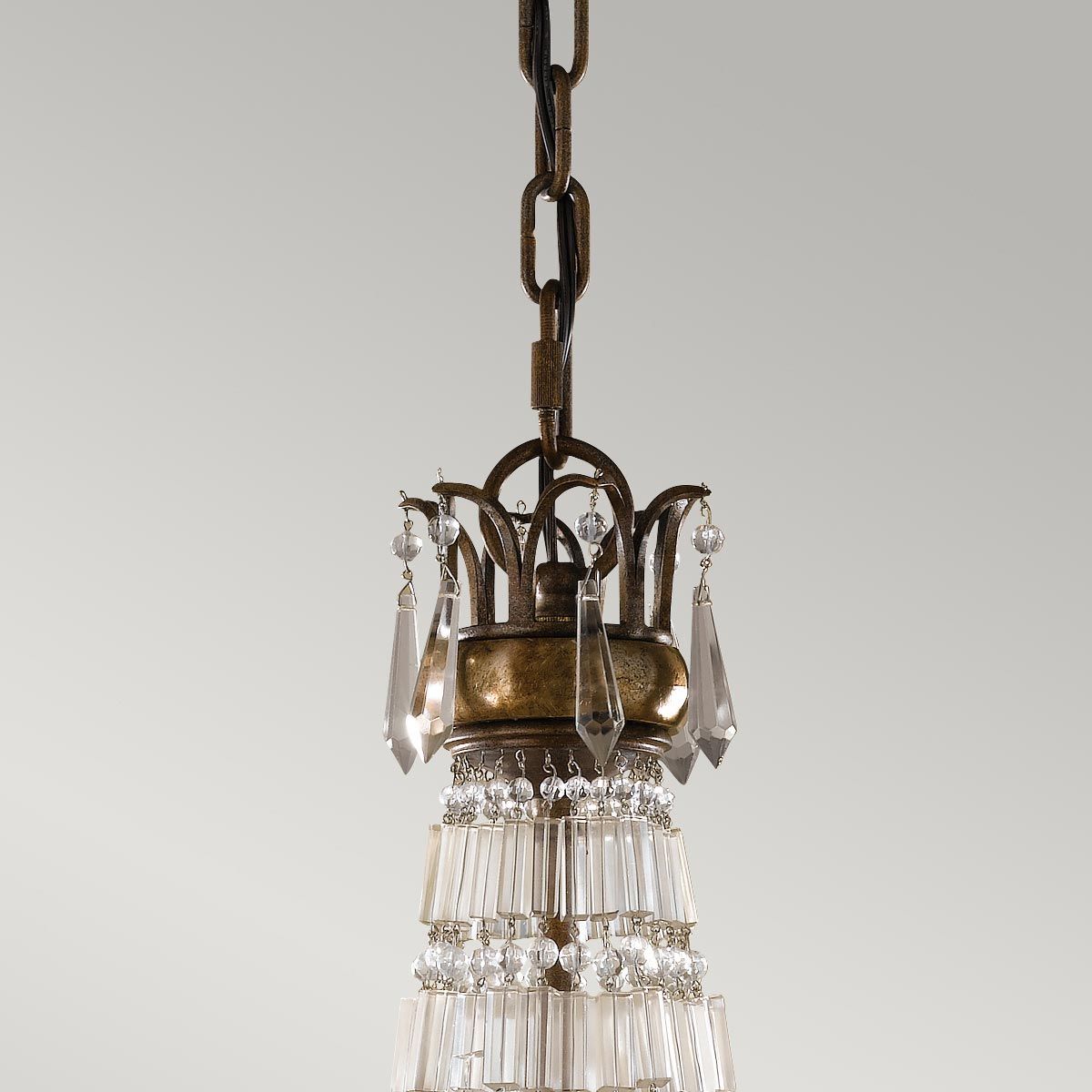 Bellini 6 Light Chandelier Oxidized Bronze & British Bronze - FE-BELLINI6