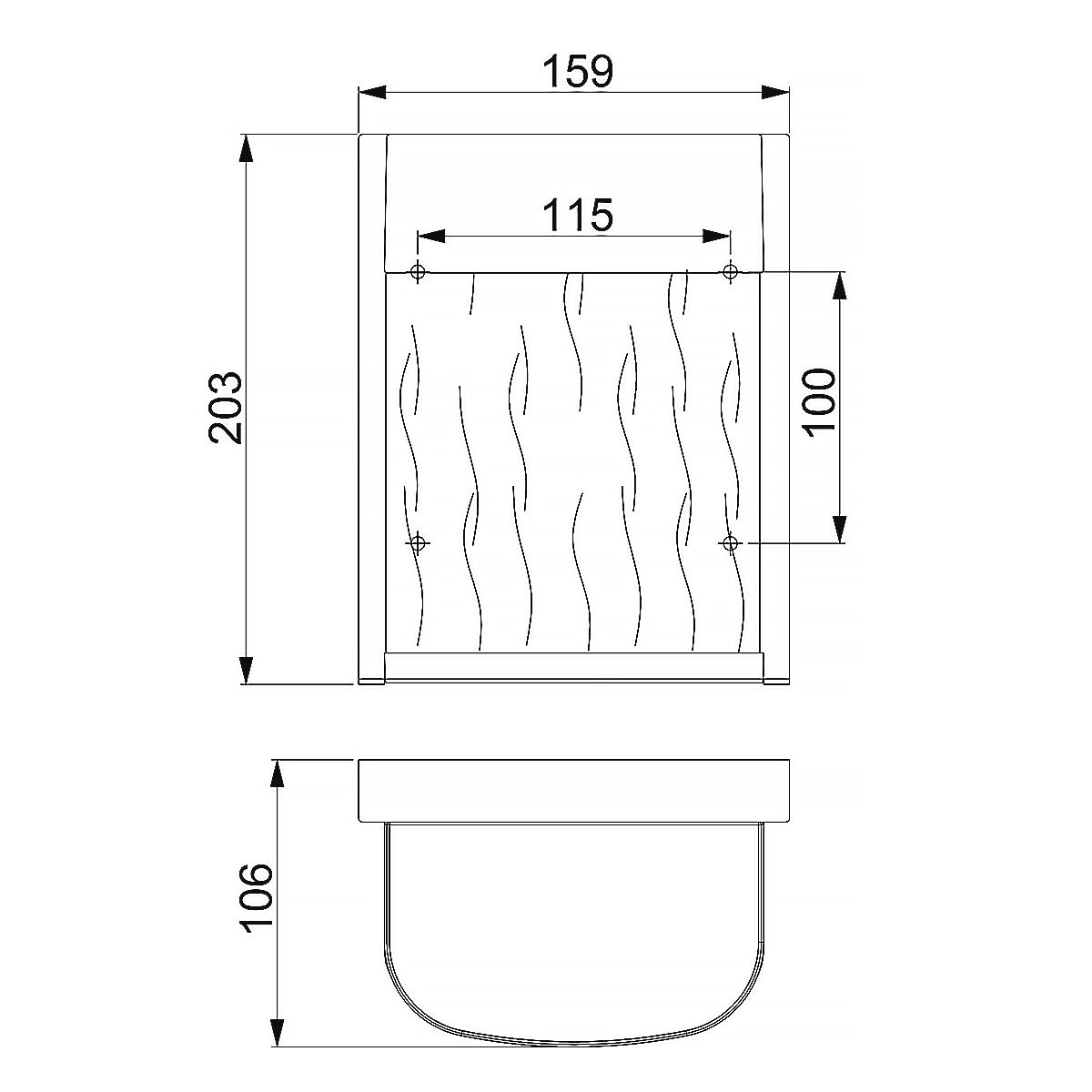 Bennie Small LED Wall Light Painted Brushed Steel - FE-BENNIE-S-PBS