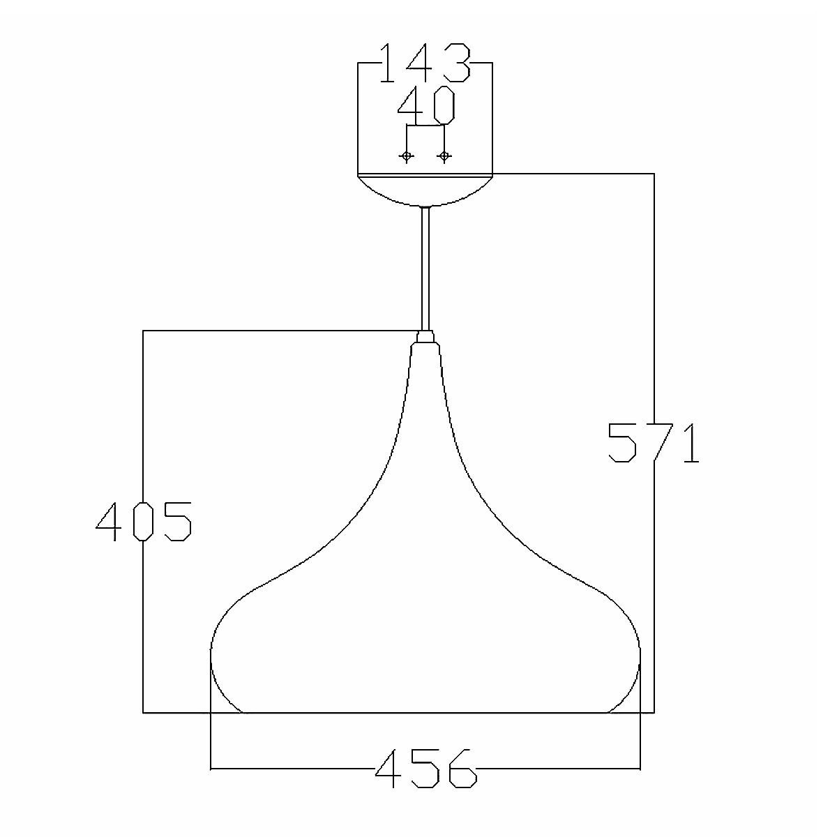 Beso Large Pendant Light Brushed Steel - FE-BESO-P-L-BS