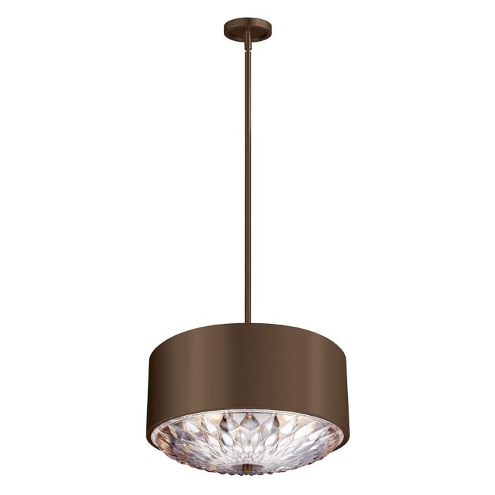 Botanic 4 Light Pendant Dark Aged Brass - FE-BOTANIC-4P