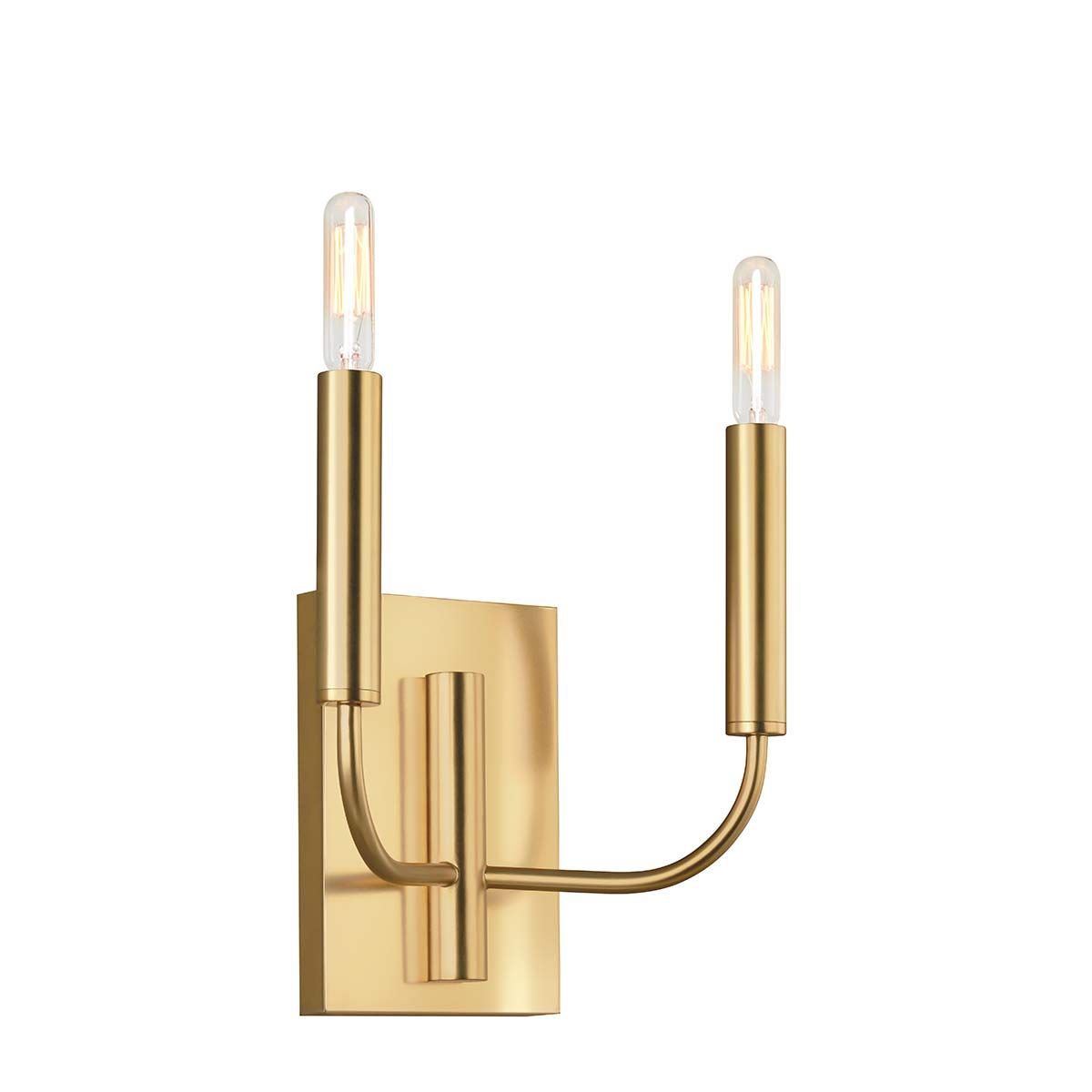 Brianna 2 Light Wall Light Polished Nickel - FE-BRIANNA2-PN