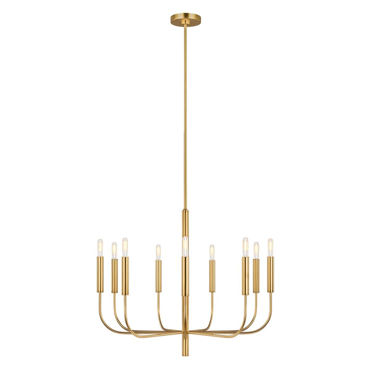 Brianna 9 Light Chandelier Burnished Brass - FE-BRIANNA9-BB