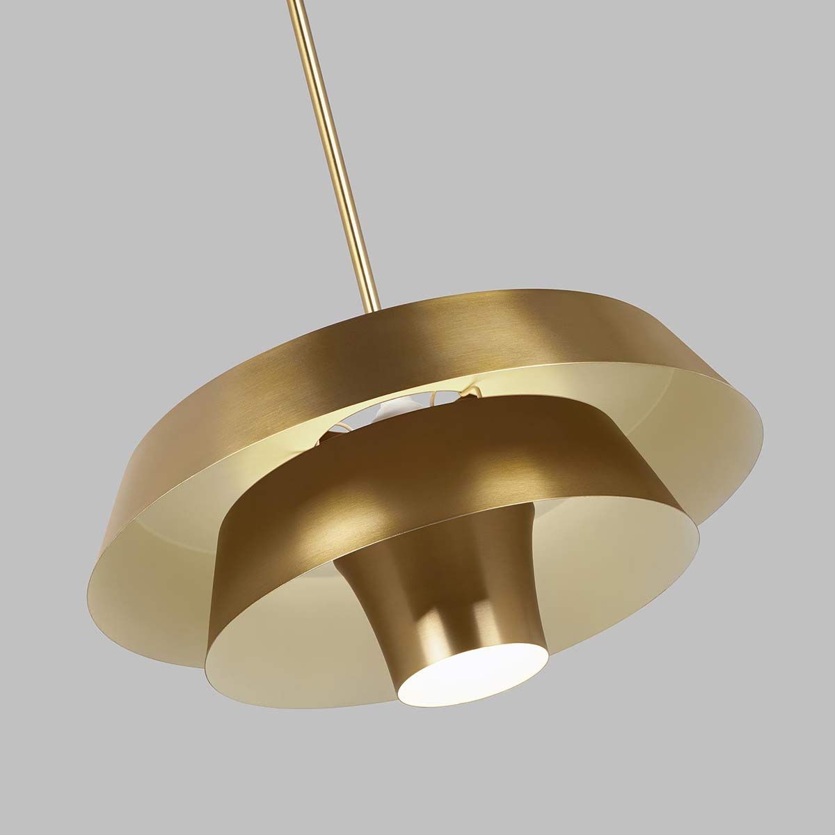 Brisbin 1 Light Pendant Burnished Brass - FE-BRISBIN-BB