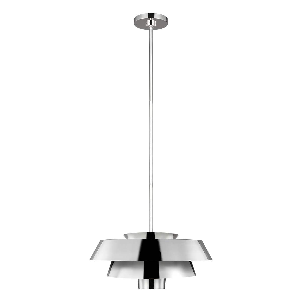 Brisbin 1 Light Pendant Polished Nickel - FE-BRISBIN-PN