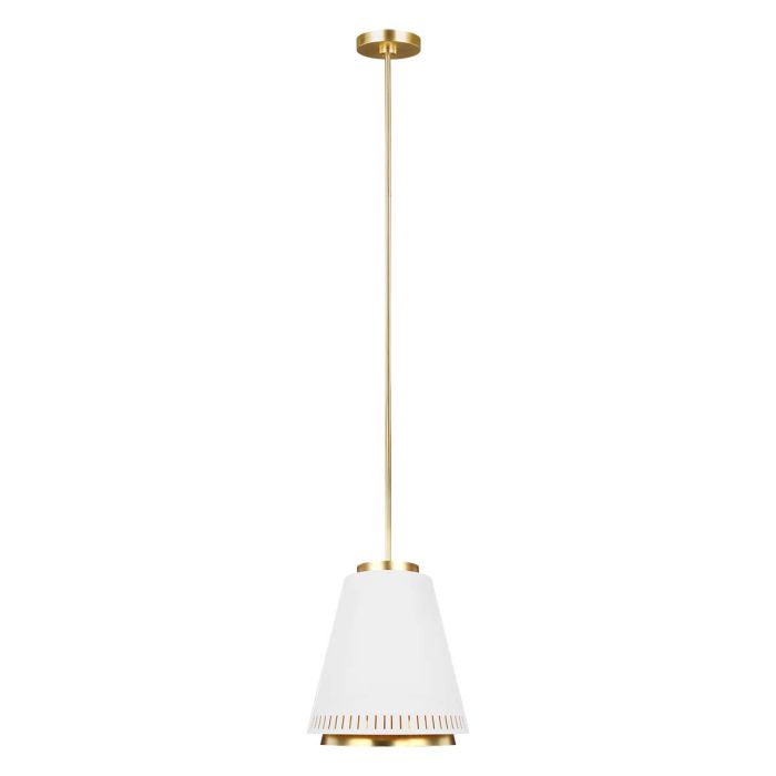 Carter 1 Light Pendant Matte White - FE-CARTER-P-B-MW