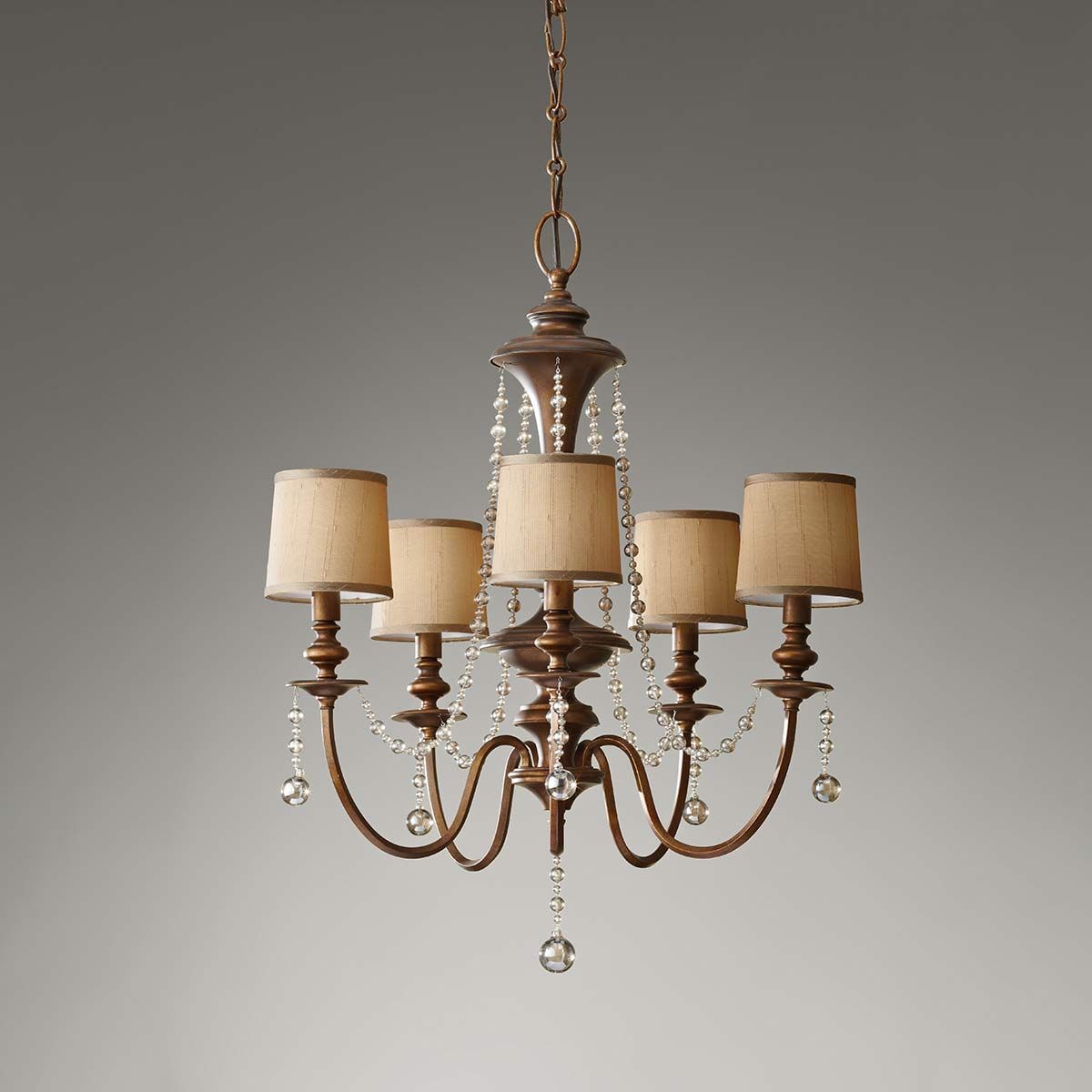 Clarissa 5 Light Chandelier Firenze Gold - FE-CLARISSA5