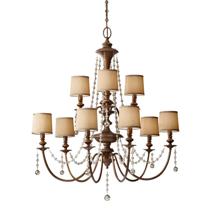 Clarissa 9 Light Chandelier Firenze Gold - FE-CLARISSA9