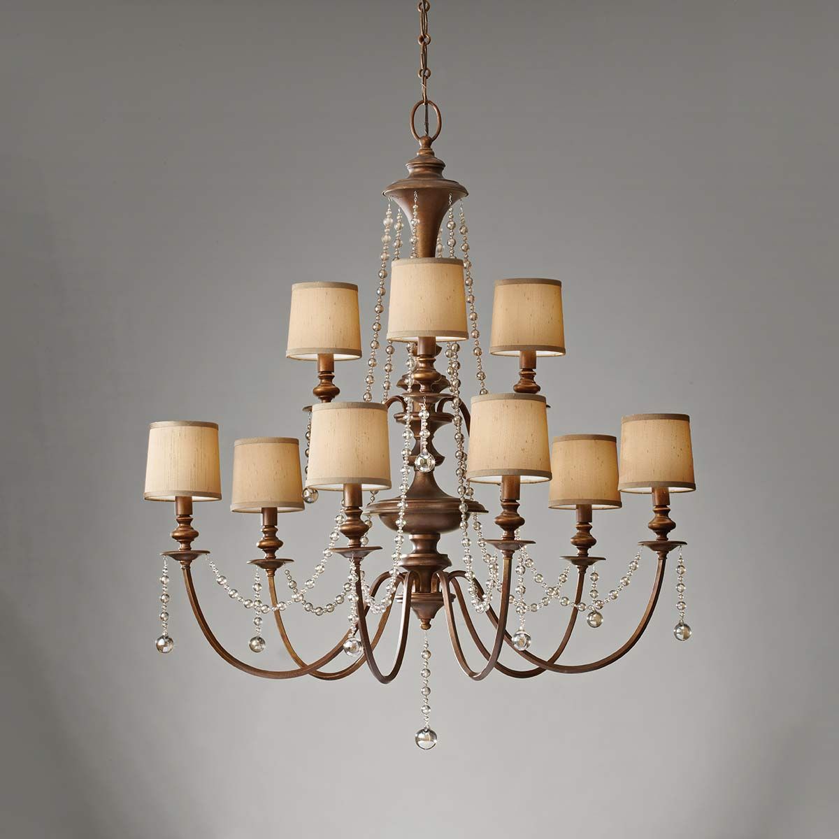 Clarissa 9 Light Chandelier Firenze Gold - FE-CLARISSA9