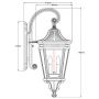 Cotswold Lane 3 Light Large Wall Lantern Black - FE-COTSLN2-L-BK