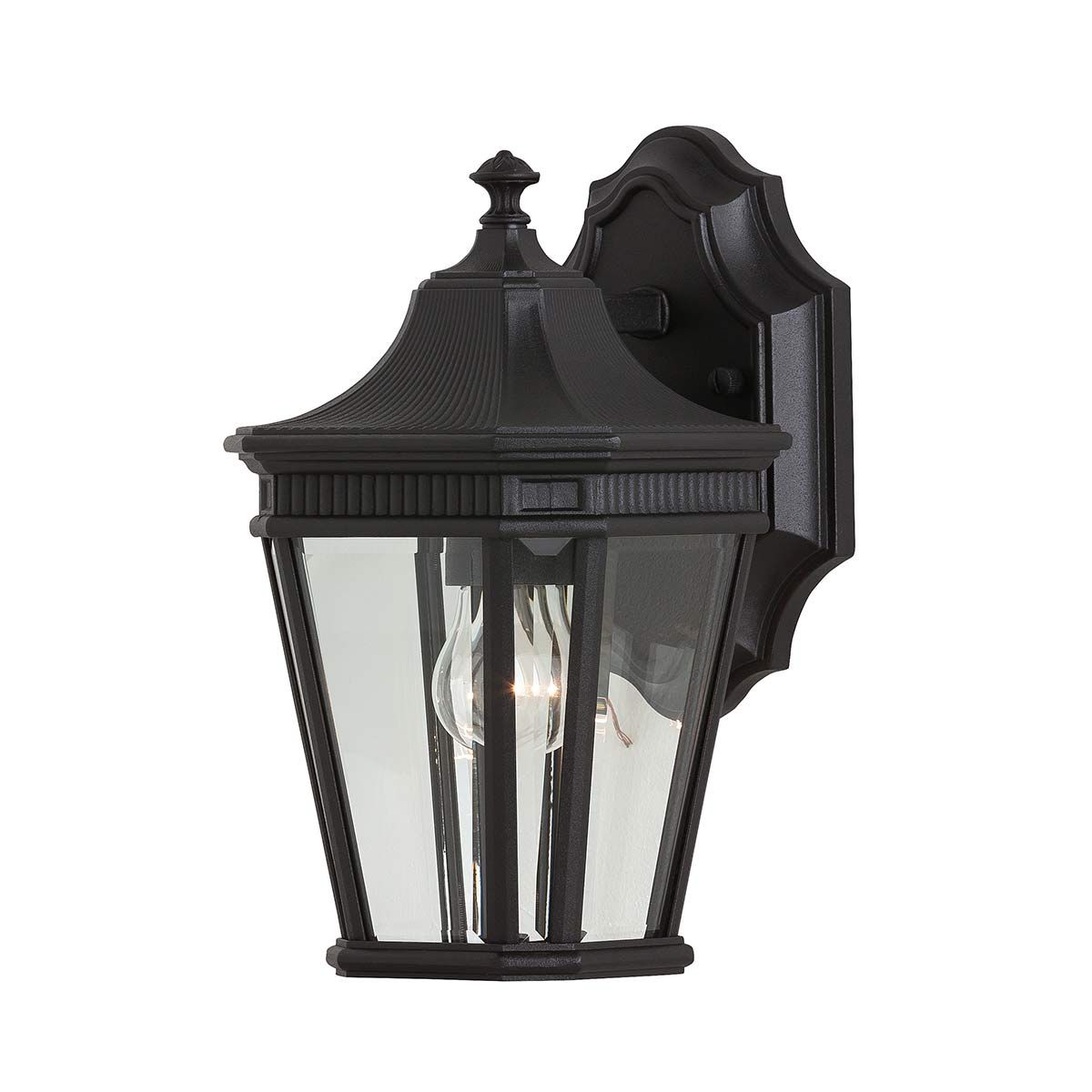 Cotswold Lane 1 Light Small Wall Lantern Black - FE-COTSLN2-S-BK