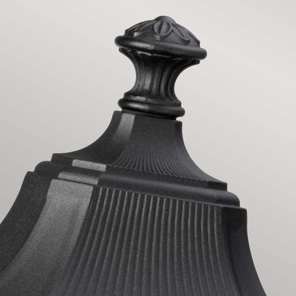 Cotswold Lane 3 Light Large Pedestal Light Black - FE-COTSLN3-L-BK