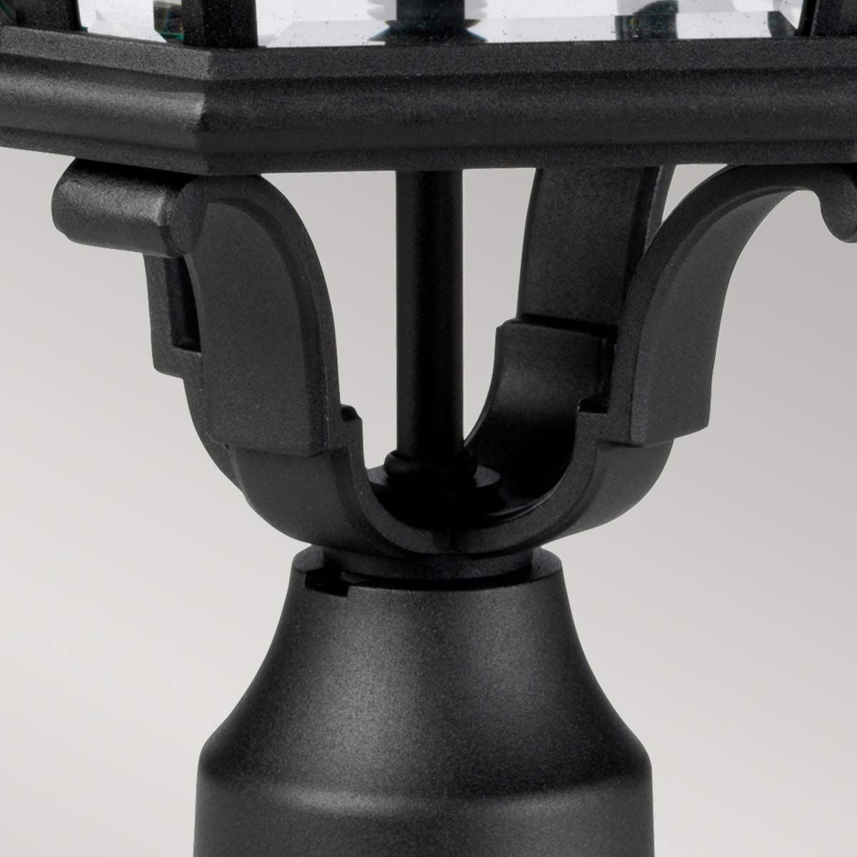 Cotswold Lane 3 Light Large Pedestal Light Black - FE-COTSLN3-L-BK