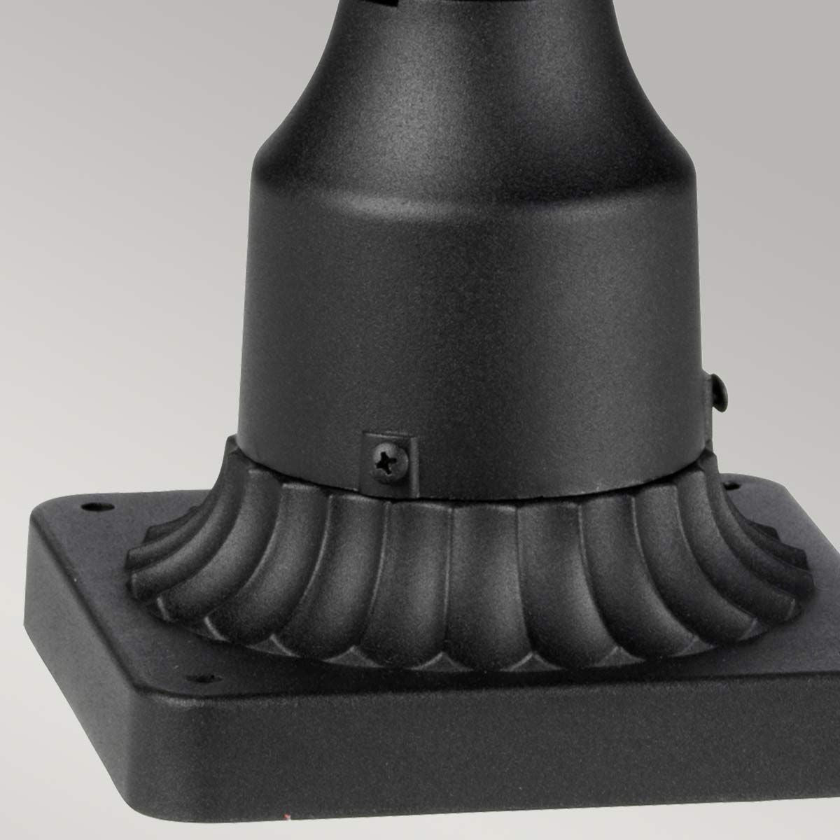 Cotswold Lane 3 Light Large Pedestal Light Black - FE-COTSLN3-L-BK