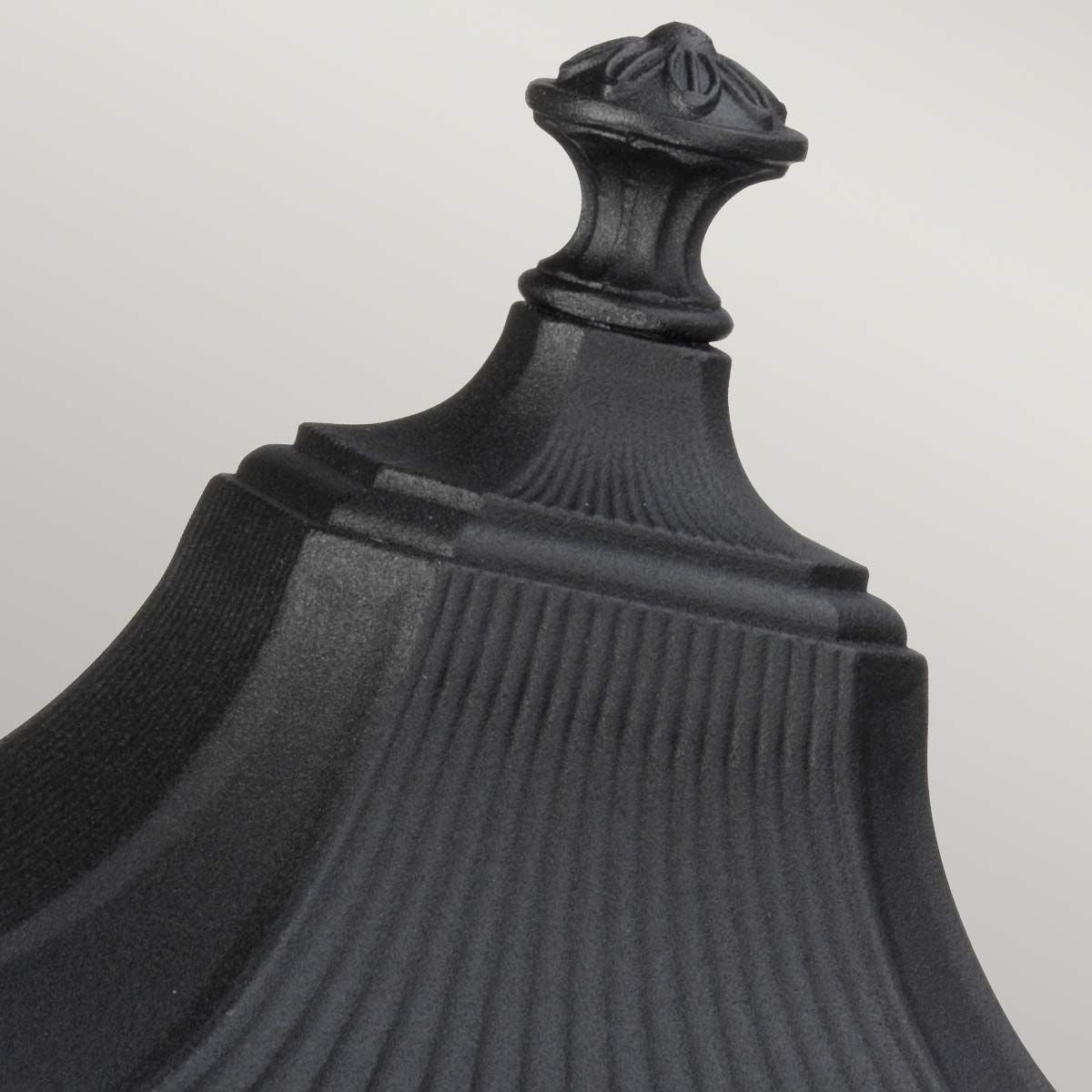 Cotswold Lane 2 Light Medium Pedestal Light Black - FE-COTSLN3-M-BK