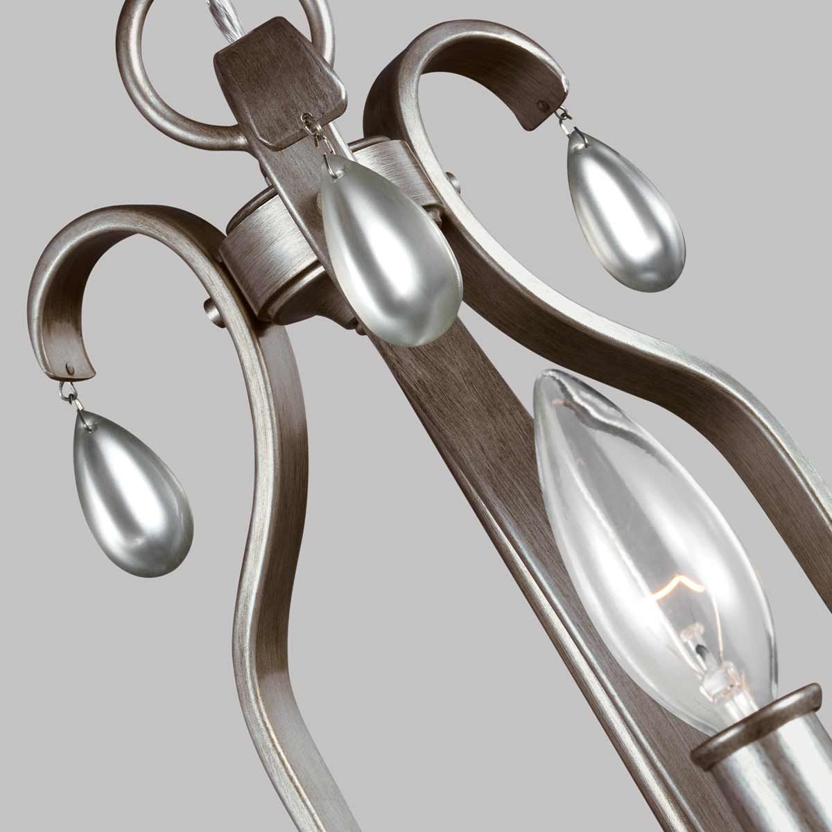 DeWitt 3 Light Pendant Sunrise Silver - FE-DEWITT3