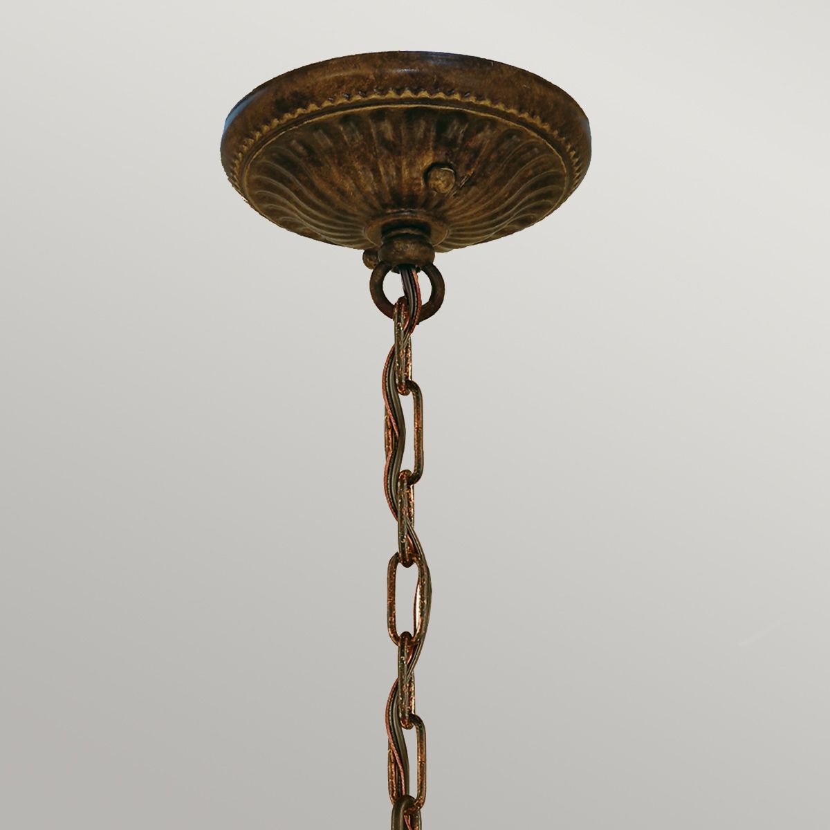 Drawing Room 5 Light Chandelier Walnut - FE-DRAWING-ROOM5