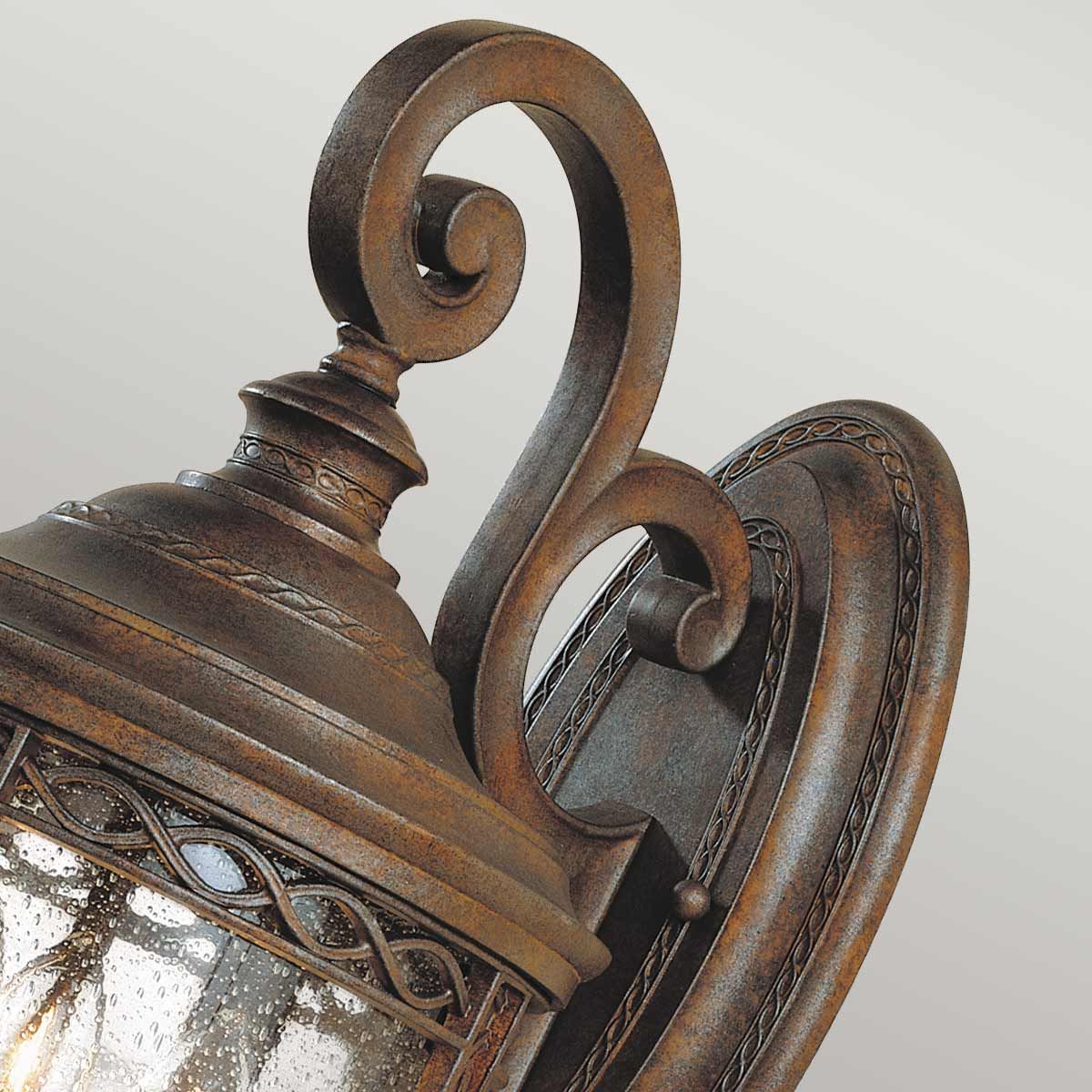 English Bridle 3 Light Medium Wall Lantern British Bronze - FE-EB2-M-BRB