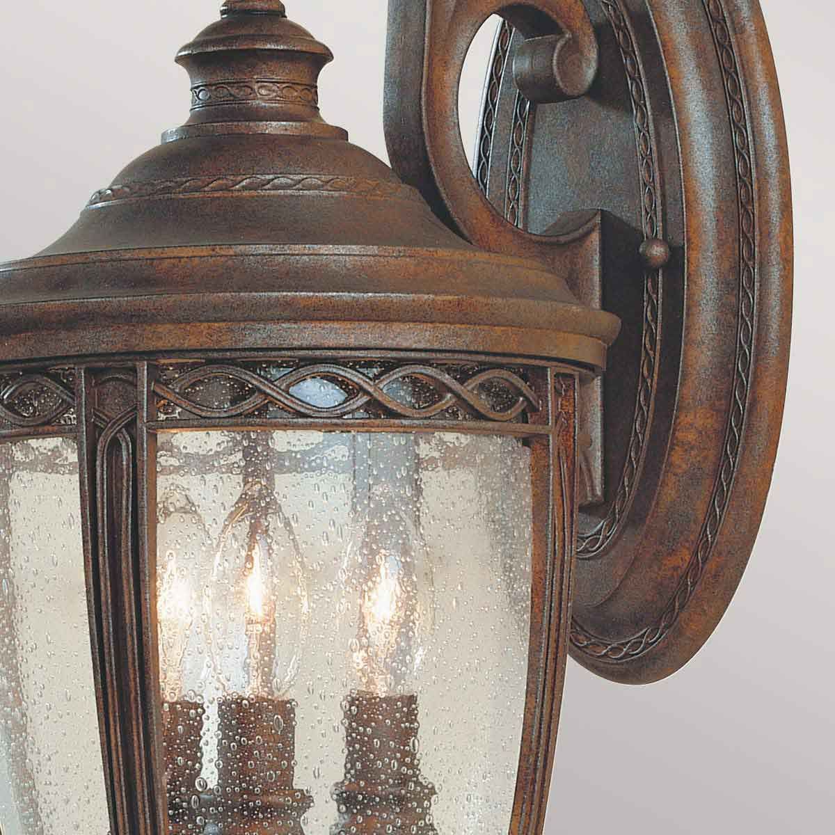 English Bridle 3 Light Medium Wall Lantern British Bronze - FE-EB2-M-BRB