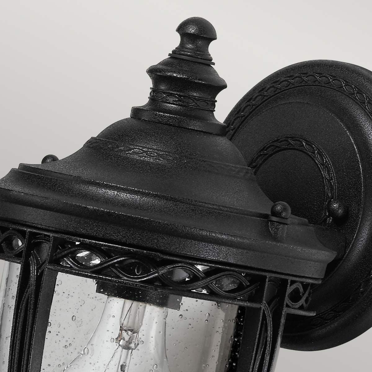 English Bridle 1 Light Small Wall Lantern Black - FE-EB2-S-BLK