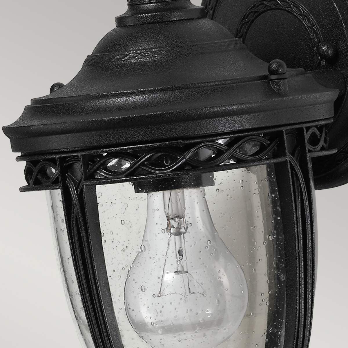 English Bridle 1 Light Small Wall Lantern Black - FE-EB2-S-BLK