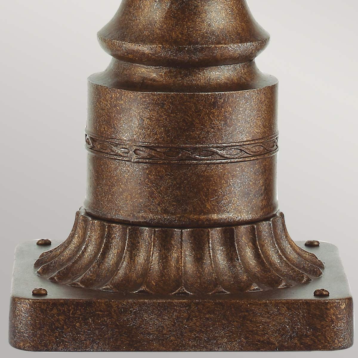 English Bridle 3 Light Large Pedestal Light British Bronze - FE-EB3-L-BRB