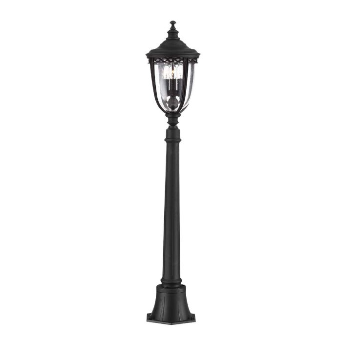 English Bridle 3 Light Medium Pillar Lantern Black - FE-EB4-M-BLK