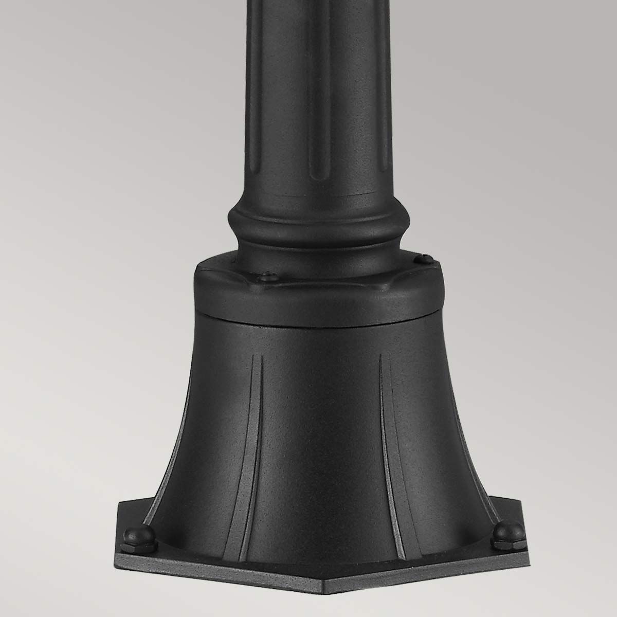 English Bridle 3 Light Medium Pillar Lantern Black - FE-EB4-M-BLK