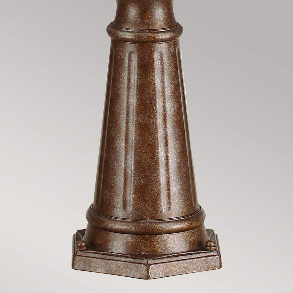 English Bridle 3 Light Large Post Light British Bronze - FE-EB5-L-BRB