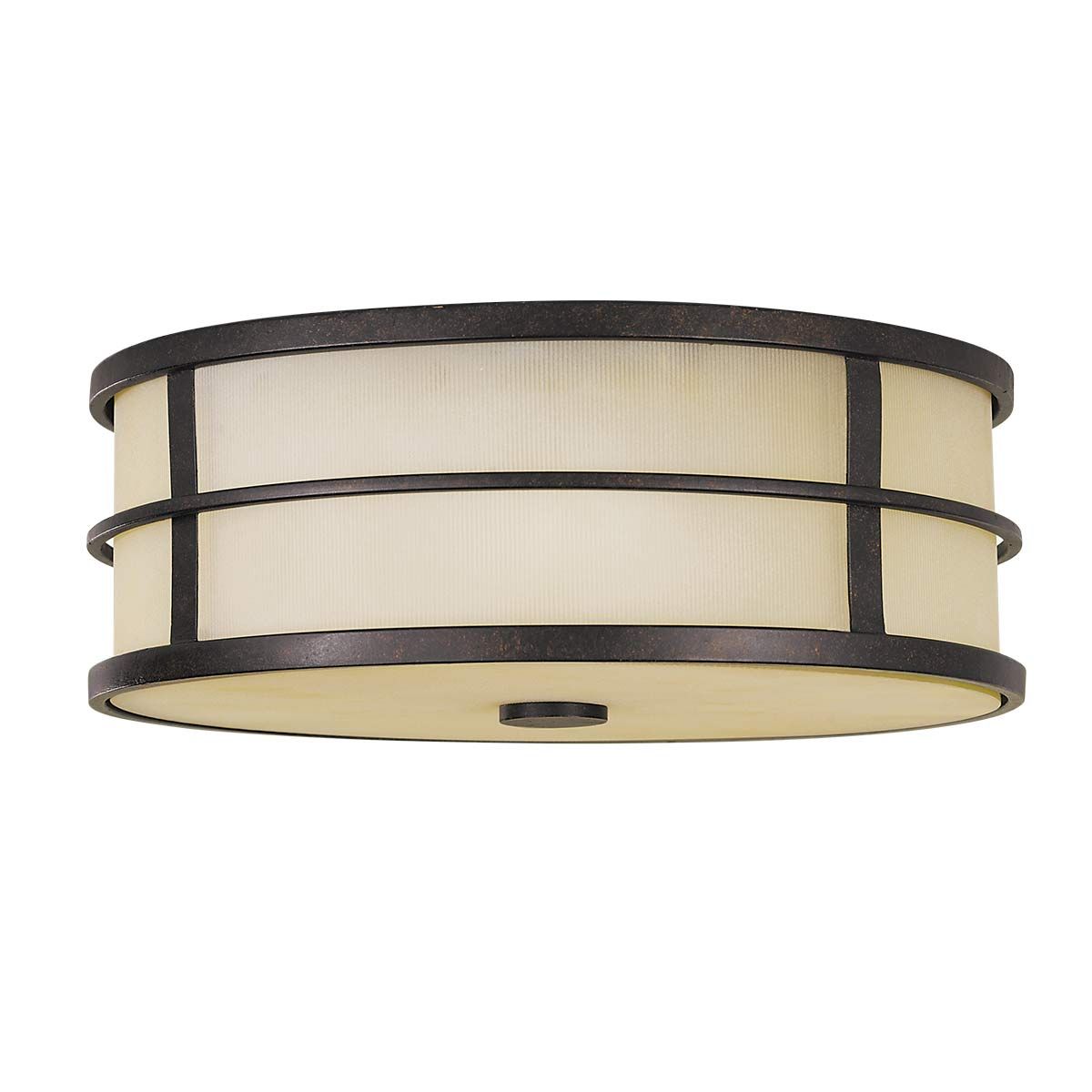 Fusion 3 Light Flush Mount Light Grecian Bronze - FE-FUSION-F